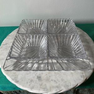 Crystal Clear Alexandria Crystal Sectioned Server